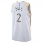 Maillot NBA Chicago Bulls Lonzo Ball Nike 2024-25 City Edition Blanc Swingman - Homme